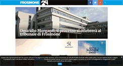 Desktop Screenshot of frosinone24.com