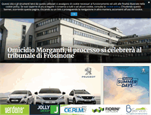 Tablet Screenshot of frosinone24.com